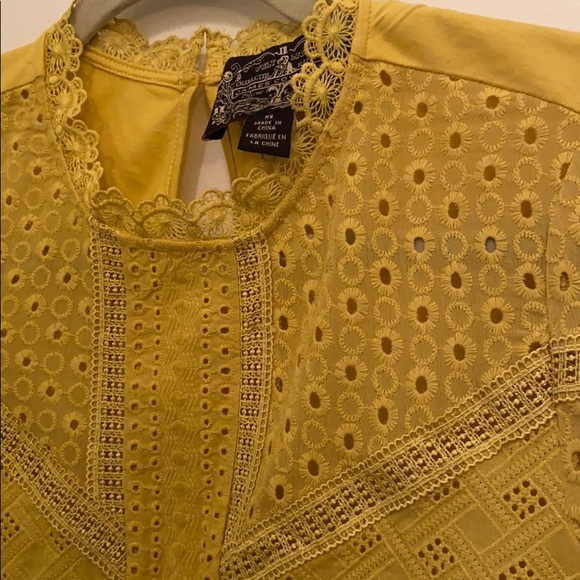 Anthropologie mustard yellow blouse - Picture 3 of 3